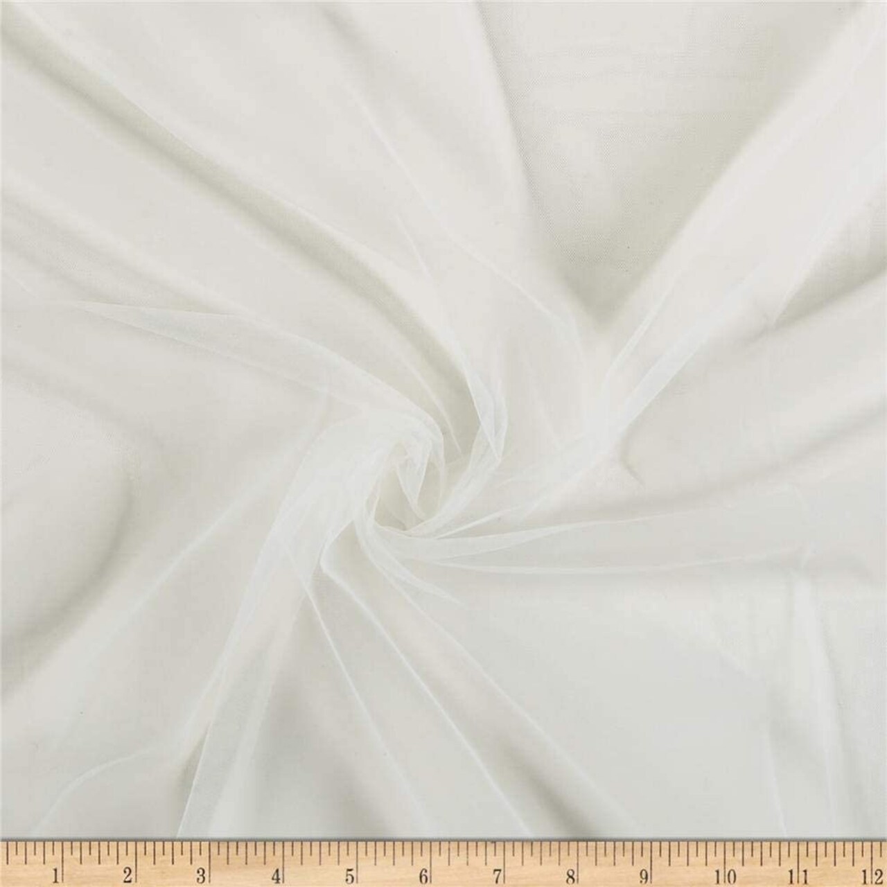 1 Yard Micro Stretch Mesh Nude Fabric, 100% Polyester, 60" Wide
